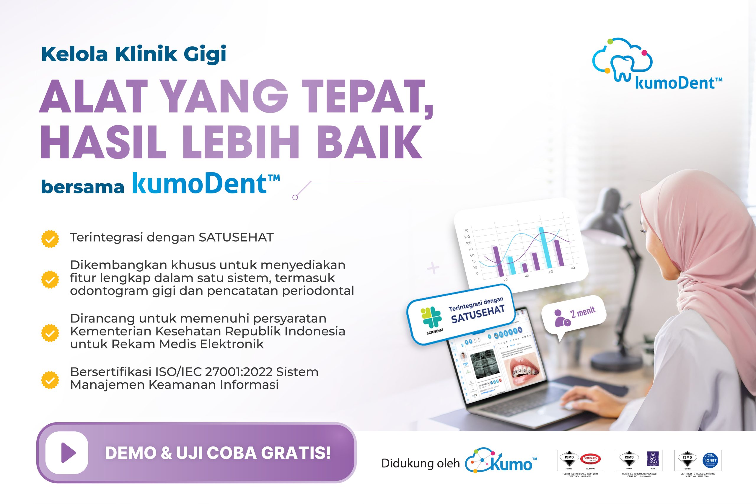 kumoDent™ merupakan solusi software klinik gigi yang tepat di Indonesia.